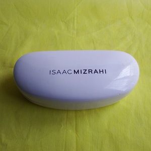 Isaac Mizrahi White/Pink Sunglass Case